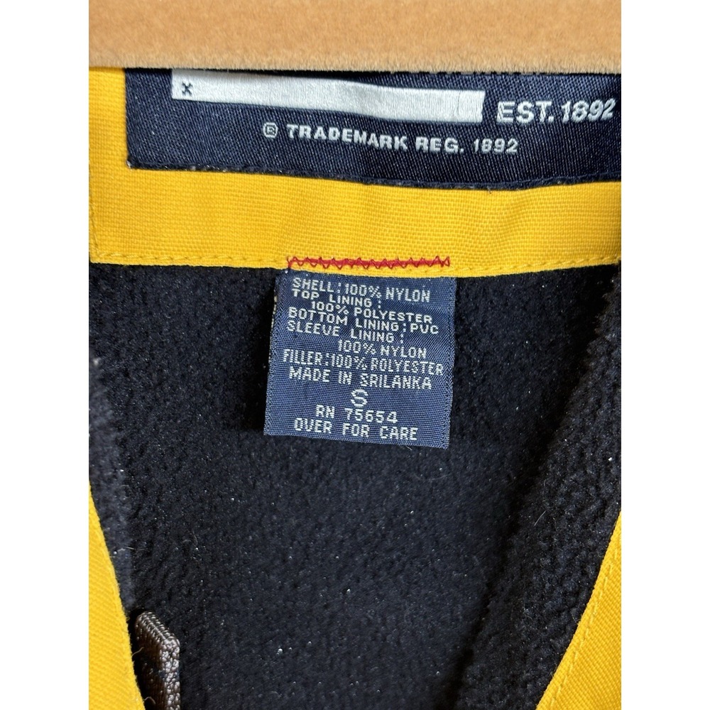 Vintage Abercrombie & Fitch A92 Fleece Lined Winter Ski Jacket Yellow Men's Sz S - Picture 9 of 14